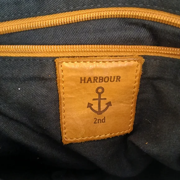 Harbour 2nd light brown leather crossbody purse travel bag - Picture 4 of 12